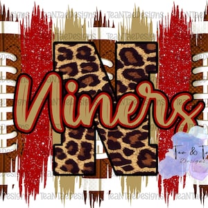 Niners Brushstrokes PNG