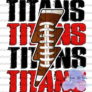 Titans Repeat red/black PNG