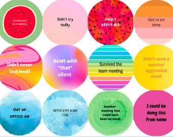 Funny Workplace / Office Reward Stickers