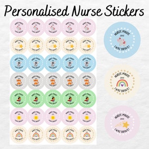 Personalised Nurse/Doctor - I was brave! Stickers