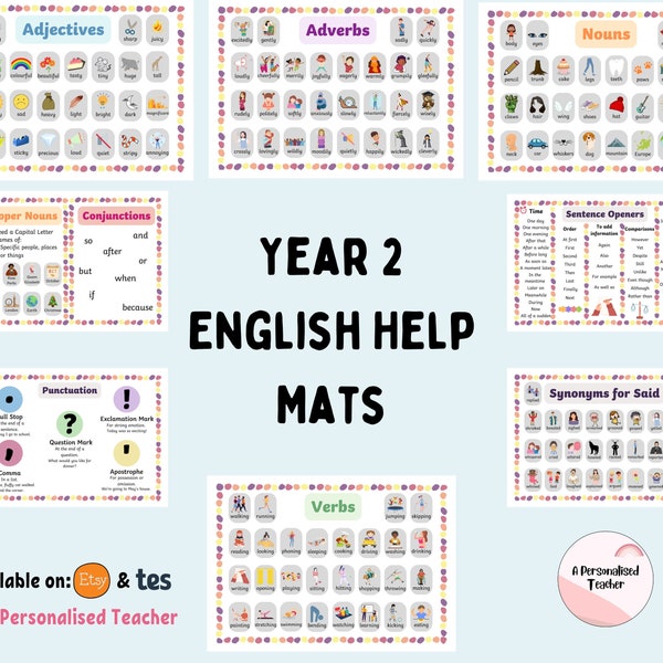 English Table Help Mats