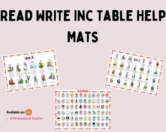 Read Write Inc Table Help Mat