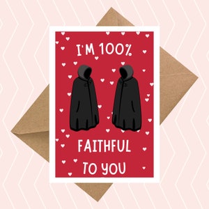 The Traitors Funny Valentines Day Card  | Love Card | 100% Faithful to You | Birthday Card | Anniversary Card | Love Card