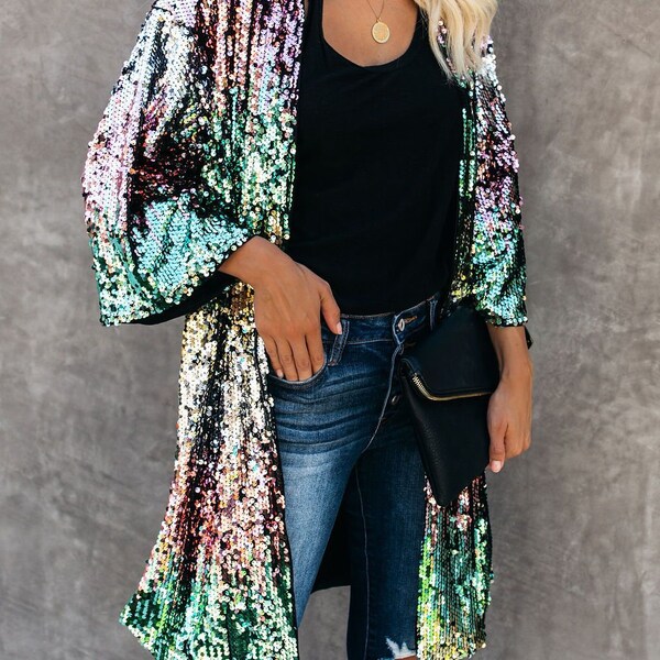 Sequin Jacket Etsy