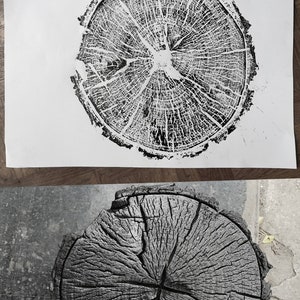 Tree Ring print, ink Blot, Log Rings, Black and White,Wood, Tree Art,Tree Print,Gift for Home, 18x24, instant download, wood grain,Log Slice