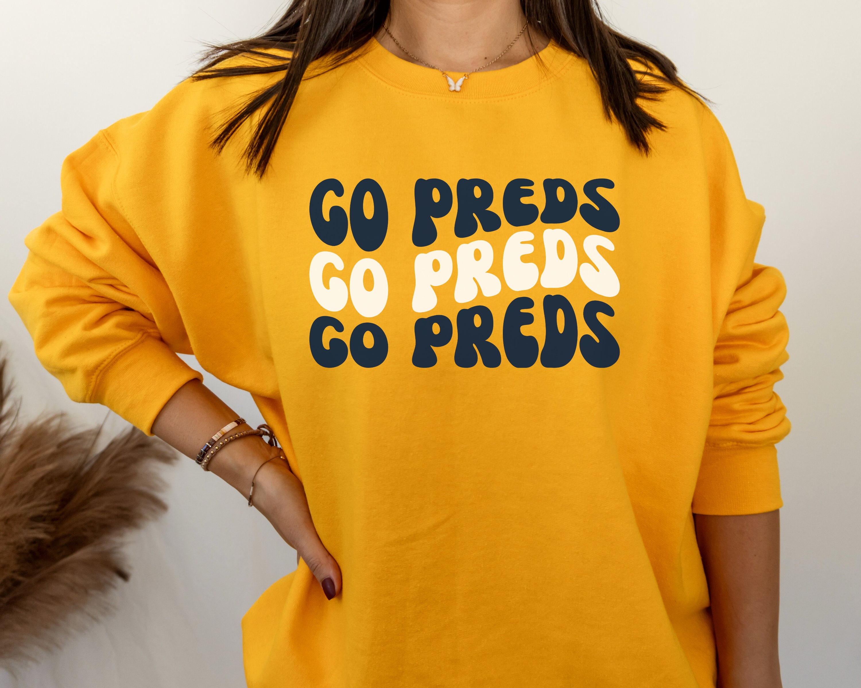 Vintage Nashville Predators Sweatshirt Hockey Fan - Trends Bedding