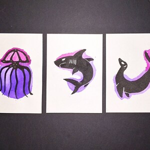 vie marine - violet