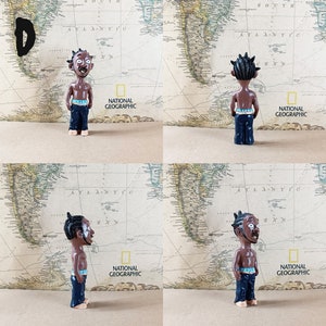 Mini Rapper Figures Resin Sculpture Home Ornaments Street Rap Hip Hop ...