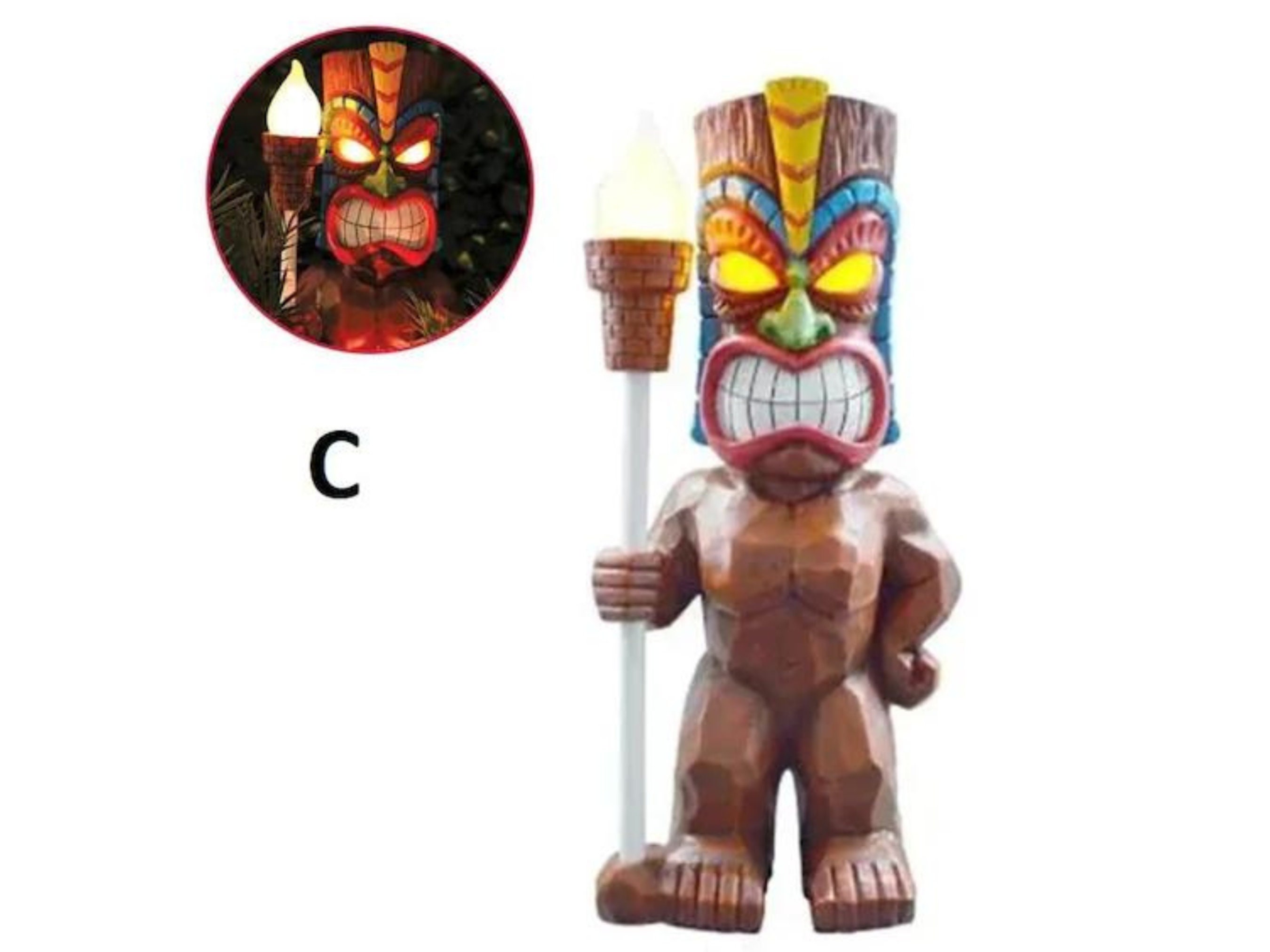 Tiki Guard Solar Powered Outdoor Decor LED Garden Light Etsy UK