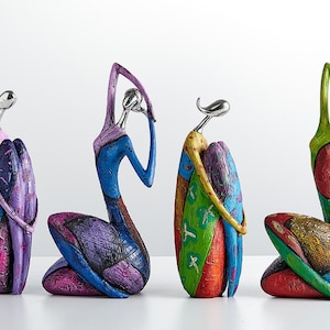 Décoration de la maison créative Figure abstraite colorée Sculpture salon Art moderne Figurine décoration de bureau accessoires cadeau
