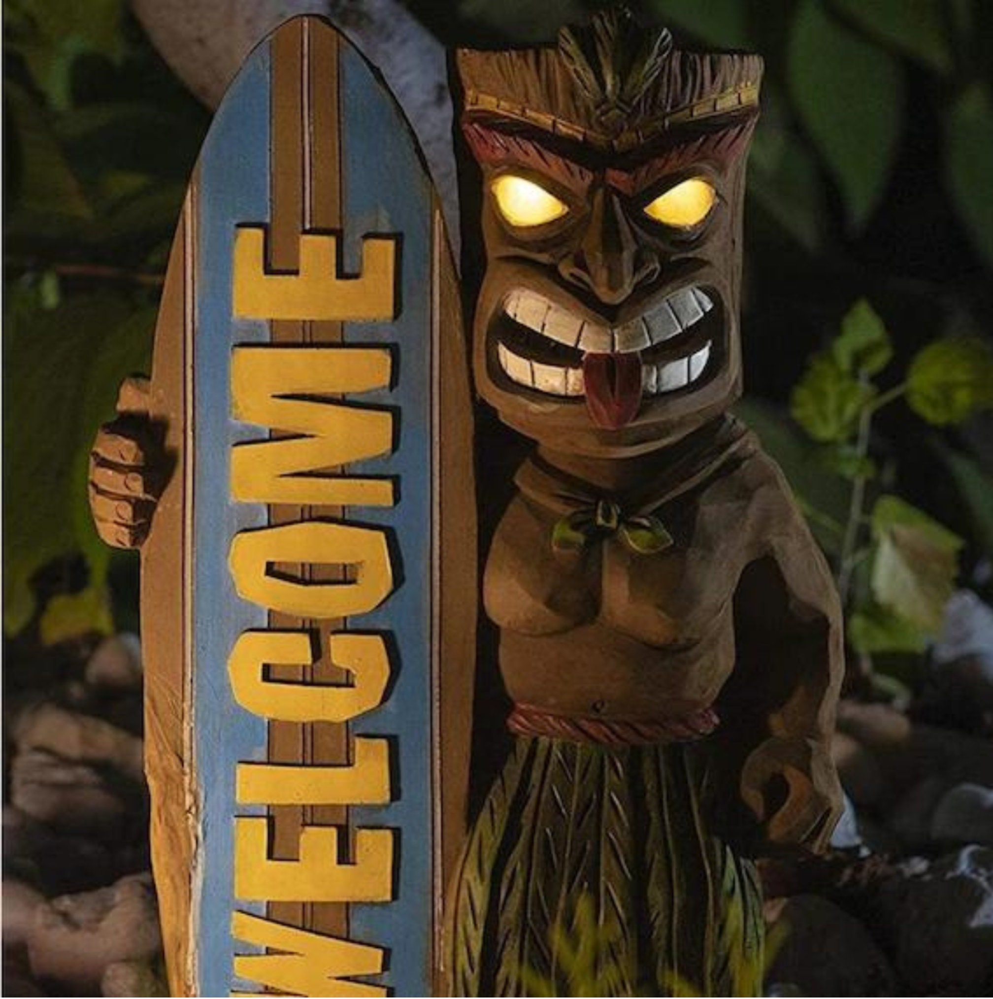 Tiki Guard Solar Powered Outdoor Decor LED Garden Light Etsy UK