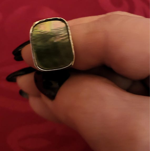 Silberring mit Perlmutt - image 4