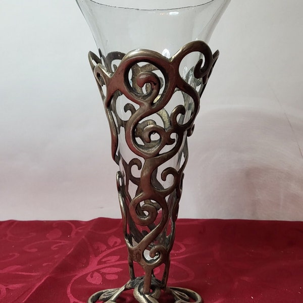 Vase Jugendstil versilbert