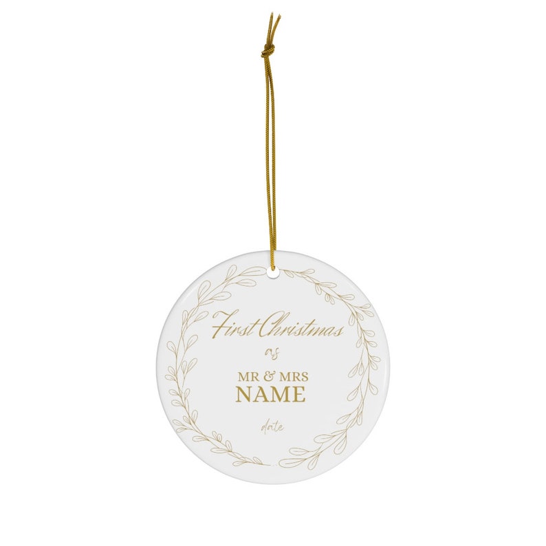 1st Christmas Together Ornament 2022 Mrs And Mrs First Christmas Married Ornament 2022 Personalized Mr and Mrs Etsy UK