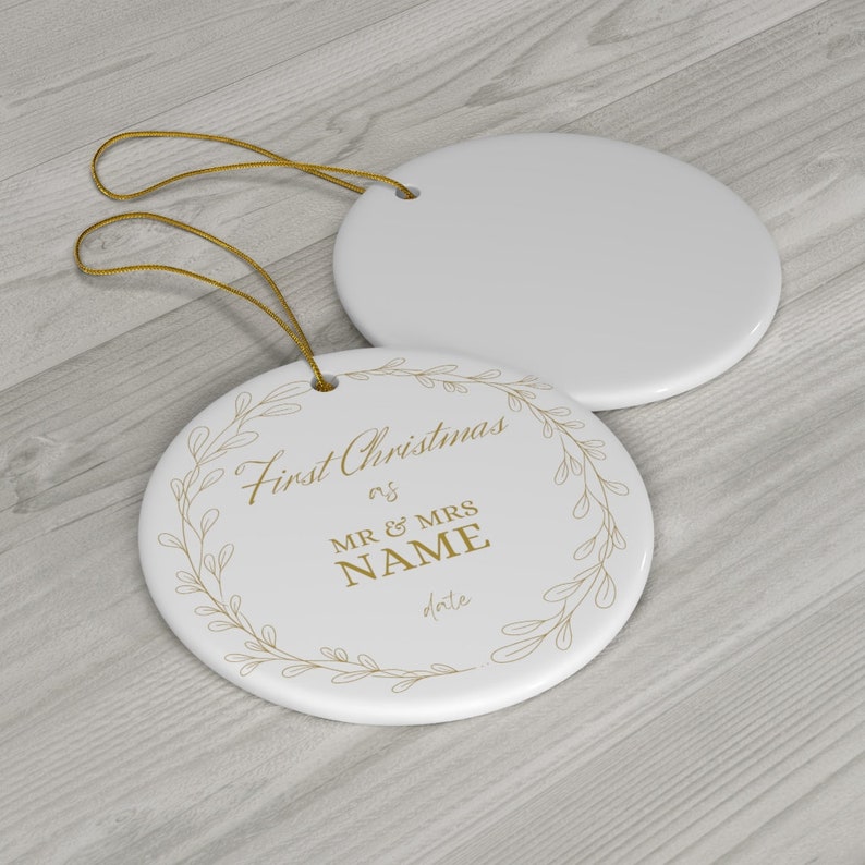 1st christmas married ornament 2022 mrs and mrs