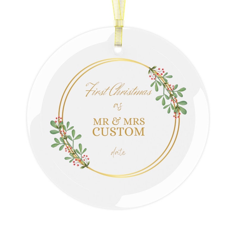 1st Christmas Together Ornament 2022 Mrs And Mrs First Christmas Married Ornament 2022 Personalized Mr and Mrs Etsy UK