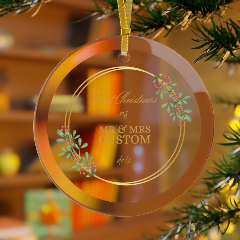 1st Christmas Together Ornament 2022 Mrs And Mrs First Christmas Married Ornament 2022 Personalized Mr and Mrs Etsy UK