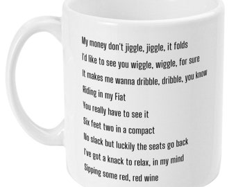 My Money Don't Jiggle Jiggle Mug - Louis Theroux Rap Mug - Taza de regalo viral de Tiktok