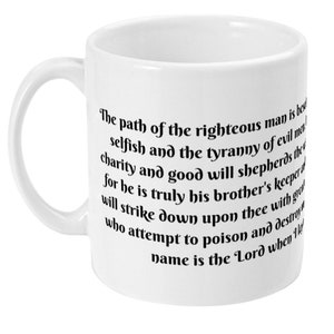 Pulp Fiction Quote Mug - Ezekiel 25:17 - The path of the righteous man Quote - Pulp Fiction Gift Samuel L Jackson