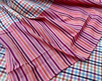 Handwoven Thai Sarong Multi-Purpose Cotton Fabric for Meditation, Massage, Festival Wear & Tailoring