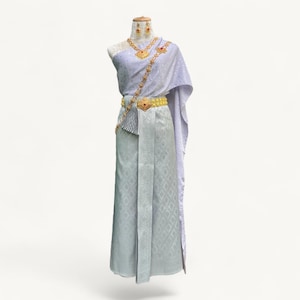 Elegant Thai Traditional Sarong Set – Tailored for 24-32 & 32-45 Inch Waist Sizes