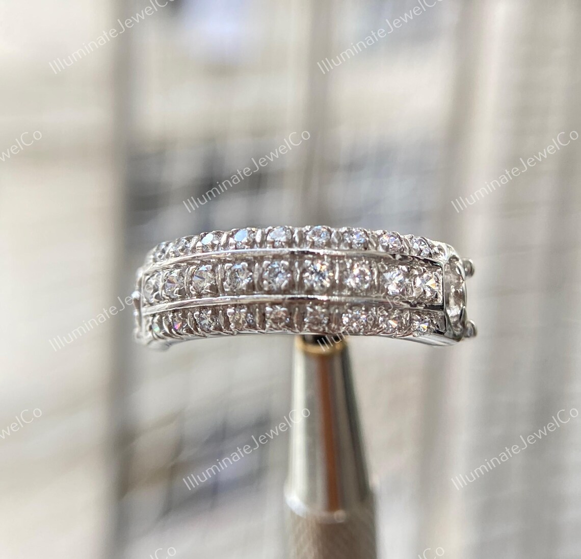 Antique Engagement Ring, Stacking Band, 1.50ct Diamond, Art Deco ...