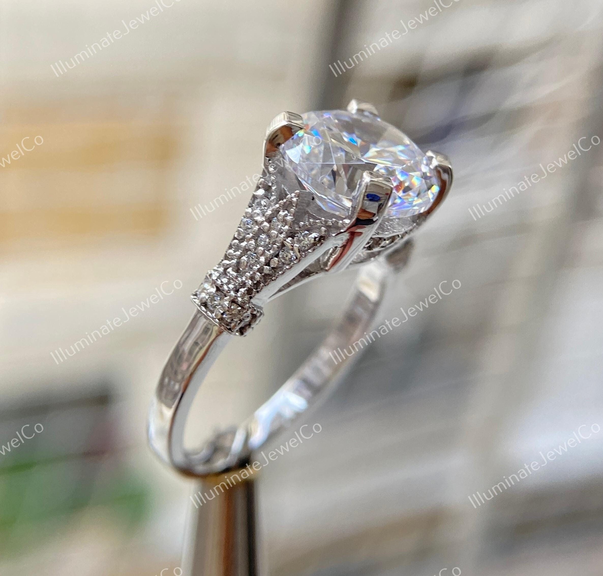 Bague En Argent Massif 925 - Taille 58 - Anneau Jonc Alliance - Occasion Vintage