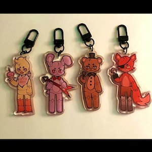 Five Nights at Freddy’s Original Keychains/Charms!