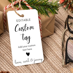 Printable Custom Tag Template Printable Thank You Tag Template Favor Printable Custom Tag Template Printable Thank You Tag Template Favor