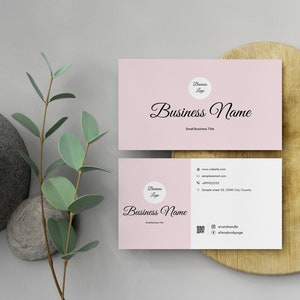 QR Business Card Template QR Code Template Instant Download - Etsy