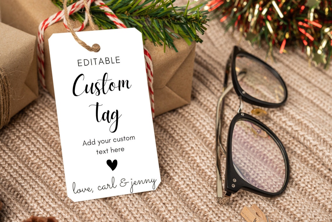 Printable Custom Tag Template Printable Thank You Tag Etsy