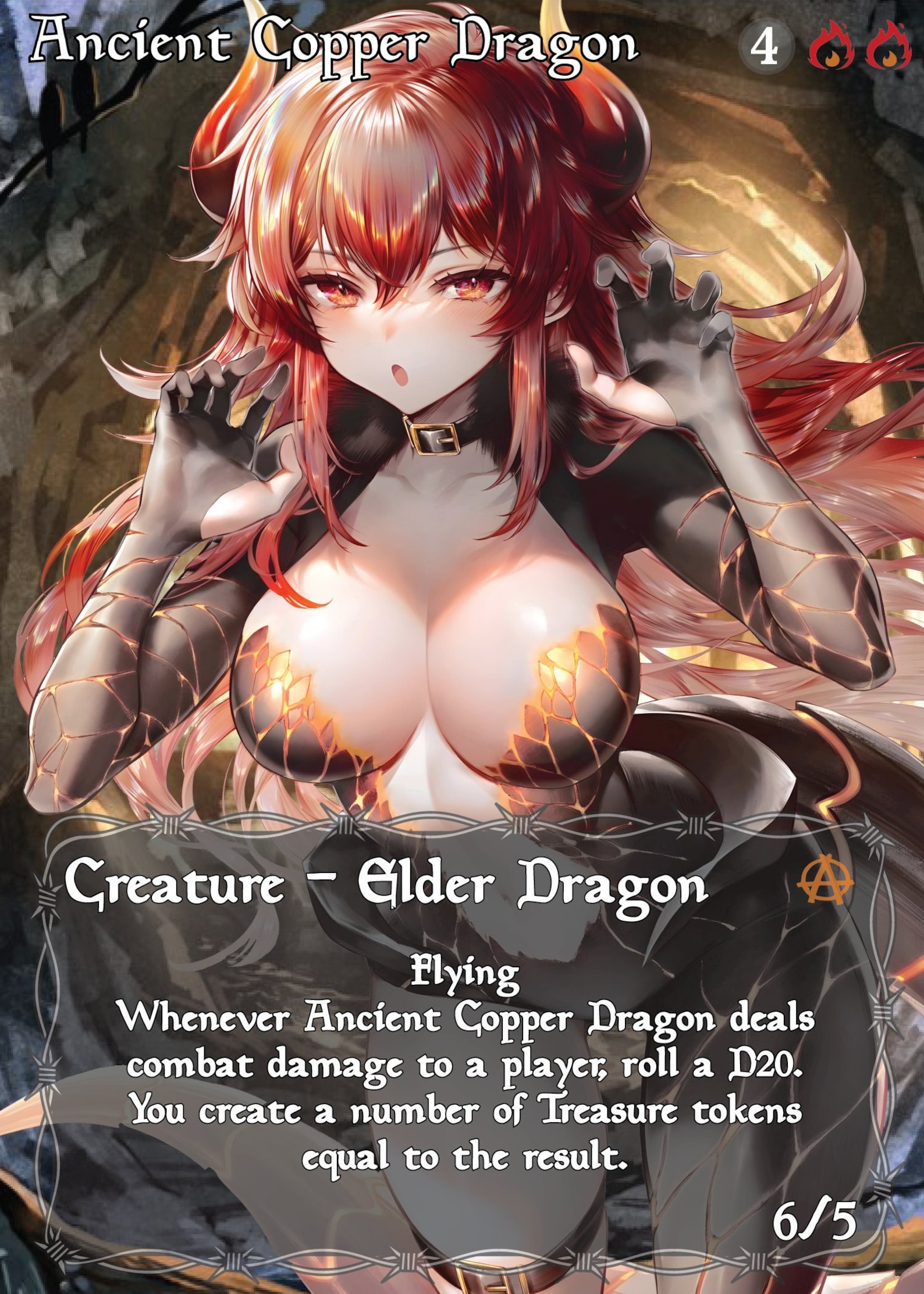 Ancient Copper Dragon MTG Proxy Etsy