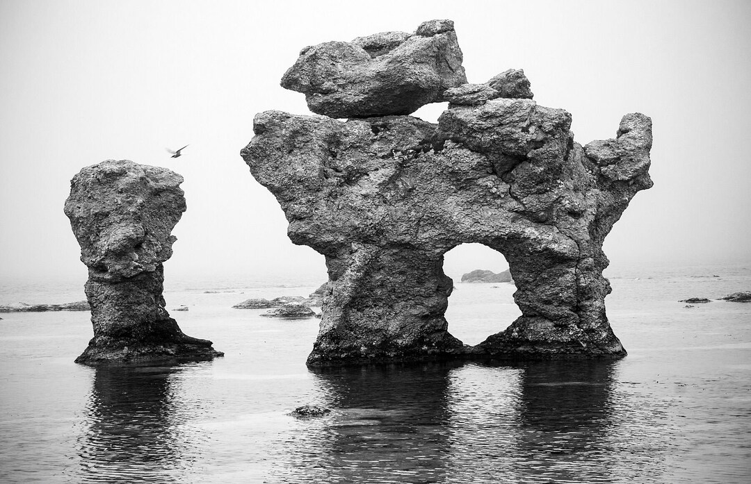 Landscape Photography Rocks and Sea Wall Art Scandic Style Etsy