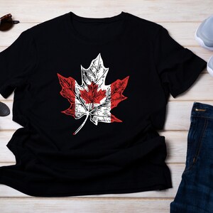 Canada T shirt Canadian Shirt Womens Canadian Custom T Shirt Canadian Flag T shirt Custom T shirt Etsy