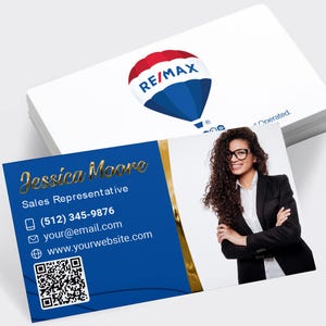 Remax luxe visitekaartjes bedrukken met 3D-FOLIE | Vastgoedvisitekaartje | Promotionele visitekaartjes voor makelaars | Remax Luxury-kaarten