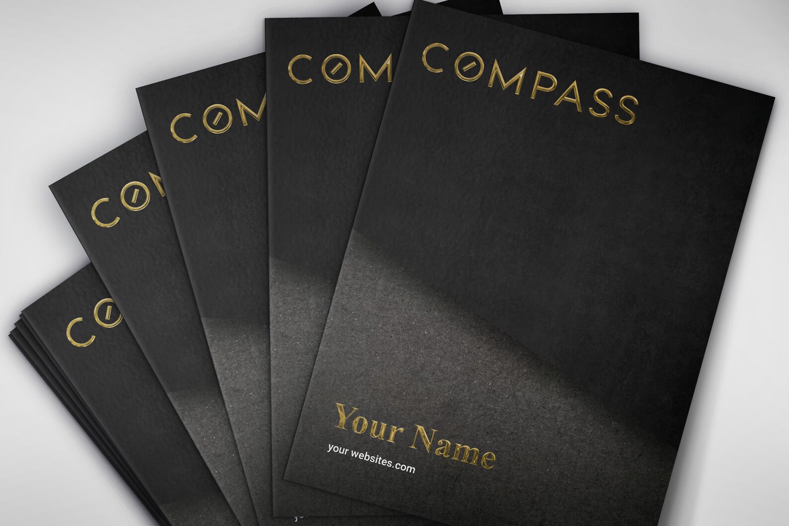 Compass Custom Luxury Presentation Folder Printing With Embossed FOIL ...