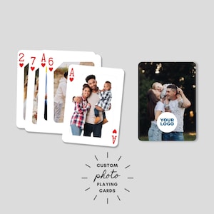 RUSH Custom Photo Playing Cards | Personalized Gifts | Deck Poker Custom Photo Playing Cards | Personalized Image Cards | Playing Cards