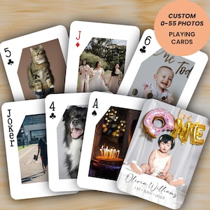 RUSH Wedding Party Gift | Personalized Gift | Poker Custom Playing Cards | Personalized Image Cards | Wedding Playing Cards | Wedding Favor