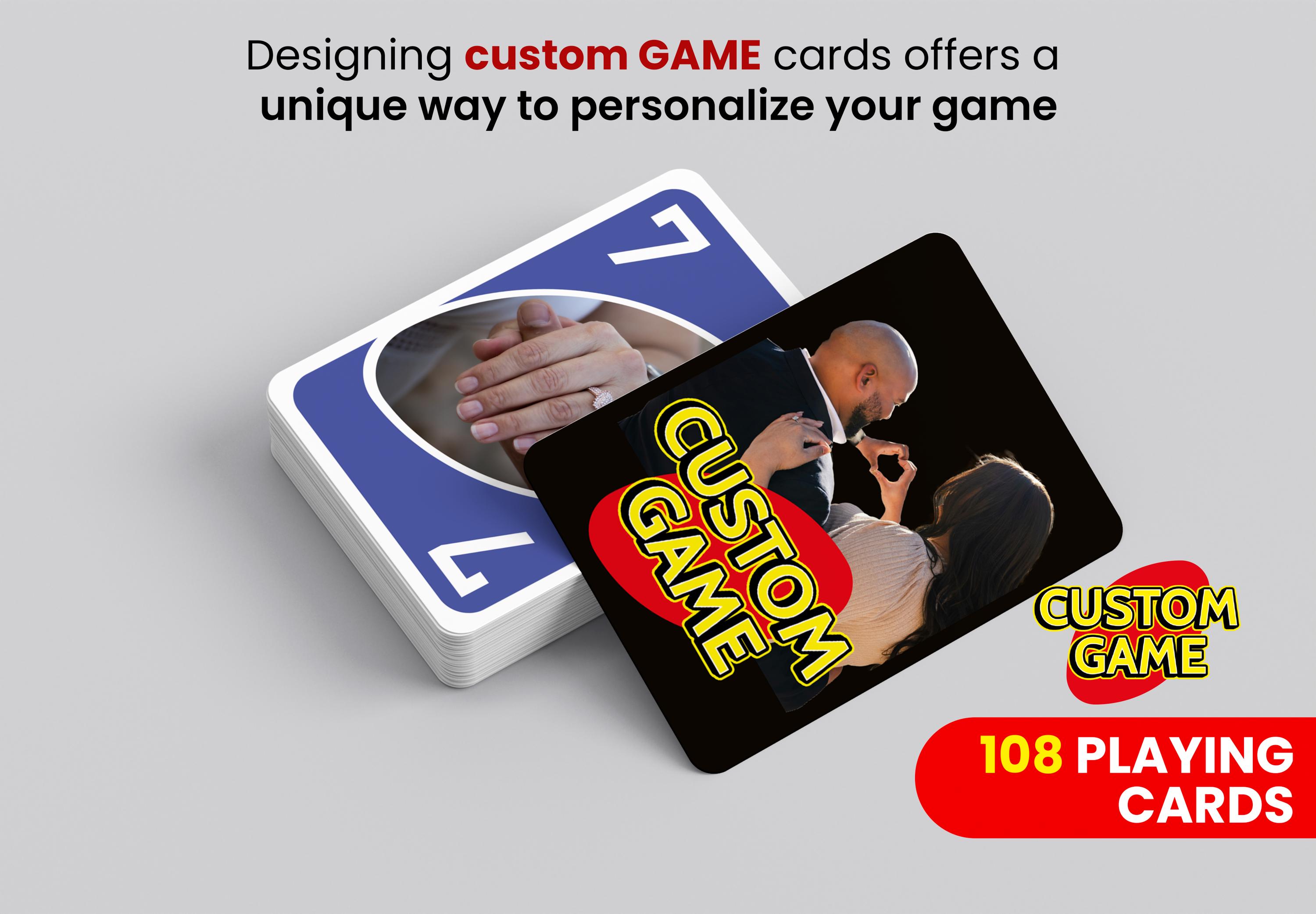 RUSH Custom Game Playing Cards | Custom Gift | Deck Custom Photo ...