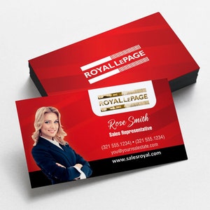 Royal Lepage Luxe visitekaartjes bedrukken met reliëffolie | Onroerend goed visitekaartje | Promotionele makelaar visitekaartjes | Luxe