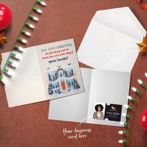 Saudações de Natal para corretores de imóveis | Cartões festivos de imóveis | Cartões alegres para corretores de imóveis | Cartões festivos de imóveis | Cartões de felicitações de Natal | Corretor de imóveis