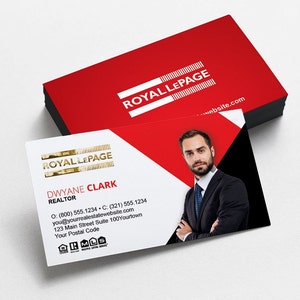 Royal Lepage Luxe visitekaartjes bedrukken met reliëffolie | Onroerend goed visitekaartje | Promotionele makelaar visitekaartjes | Luxe