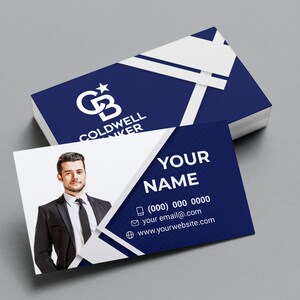 Coldwell Banker Visitenkarten | Visitenkarten Soft Touch Laminiert | -Visitenkarte | Werbeflächen für Makler