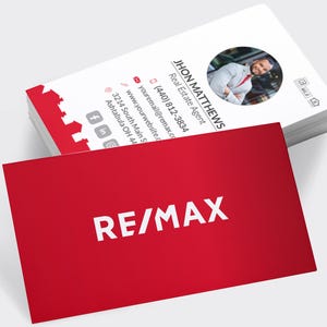 Remax-visitekaartjes | Visitekaartjes zacht gelamineerd | Vastgoedvisitekaartje | Promotionele visitekaartjes voor makelaars