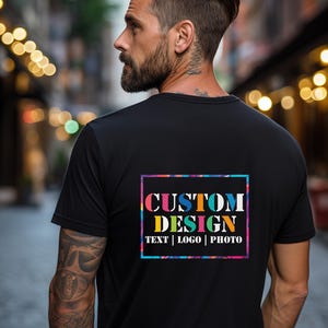 RUSH Custom Print T-Shirt | Personalized T-Shirt | Custom Text Design T-Shirt | Personalized T-shirt | Cotton T-Shirt | Custom Shirt