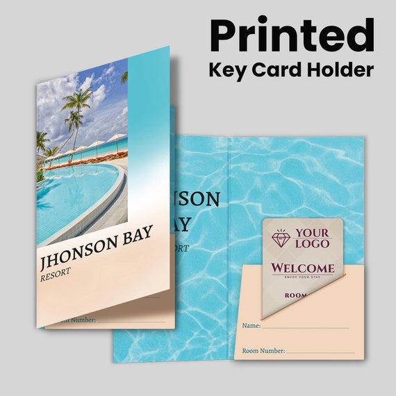 Custom Hotel Key Card Holders | Gift Card Sleeves | Hotel Access Card  Sleeves | Key Card Holder | Personalized Key Card Holder - Etsy