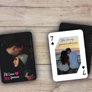 Deck personnalisé pour amoureux RUSH | Cadeau personnalisé | Cartes à jouer personnalisées | Cartes d'image personnalisées | Jeu de récompenses romantique | Cartes de coupon d'amour