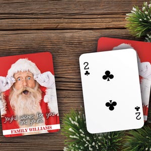 RUSH Marry Christmas Cartes à jouer | Cadeau personnalisé | Cartes personnalisées | Joyeux Noël | Fête des Fêtes Cartes à jouer personnalisées
