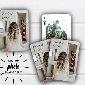 Cartes à jouer de demoiselle d'honneur RUSH | Serez-vous ma demoiselle d'honneur | Idée cadeau de proposition |  Cartes à jouer avec photos personnalisées Demoiselle d'honneur personnalisée