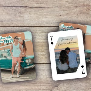 Deck personnalisé pour amoureux RUSH | Cadeau personnalisé | Cartes à jouer personnalisées | Cartes d'image personnalisées | Jeu de récompenses romantique | Cartes de coupon d'amour